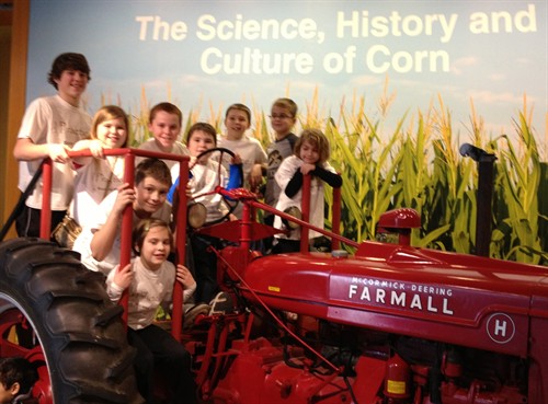 Cropped Kids On Tractor At Indiana State Museum 2013 2 