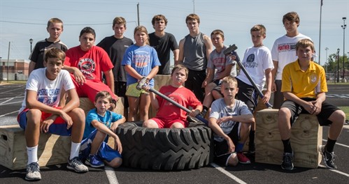 Group Plyos And Sledges With Superman Faces