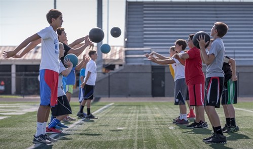 Med Ball Toss From Side Full Group